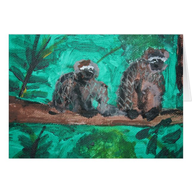 Apor Hälsningskort (Framsidan Horizontal)