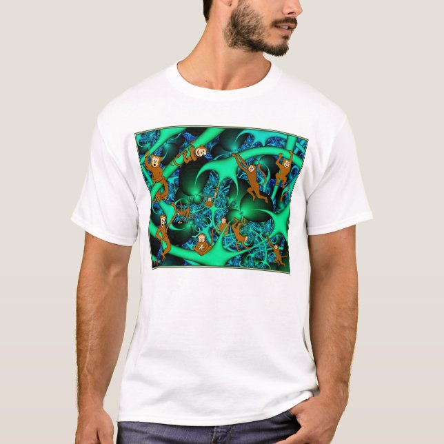 Apor i min Fractal - Tröja (Framsida)