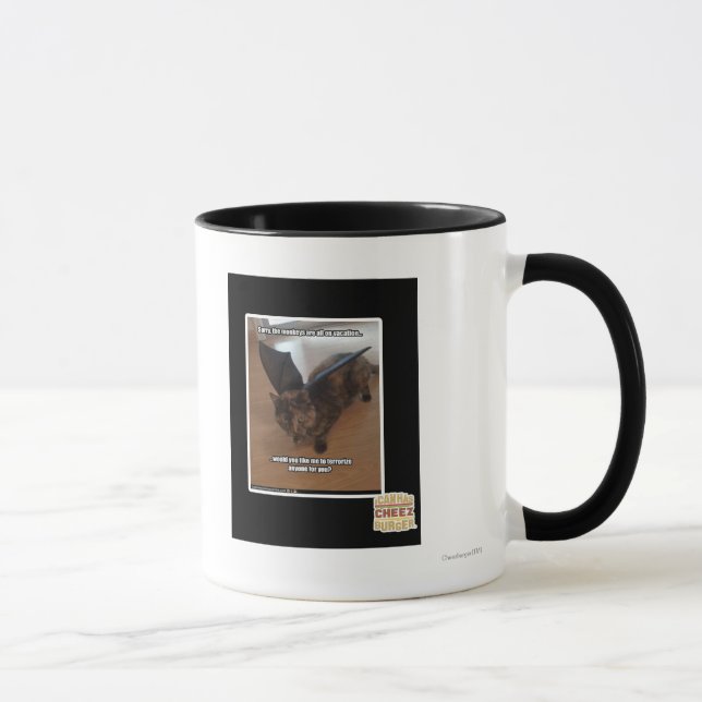 Apor på semester mugg (Höger)