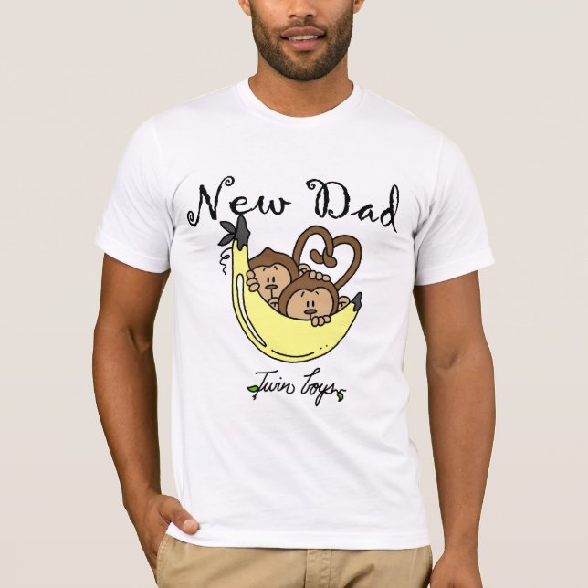 Apor Pappa i Twin Boys Tshirts och Gifts (Framsida)