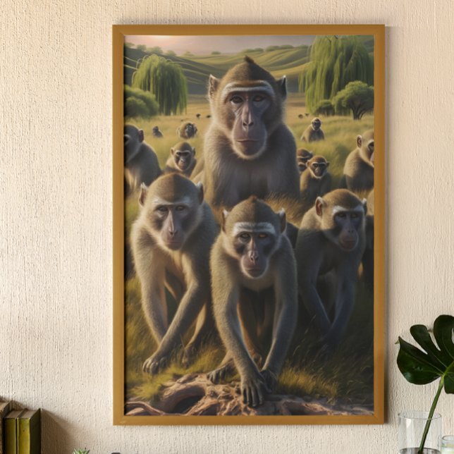 Apor som satts på föråldrad stump poster (Skapare uppladdad)