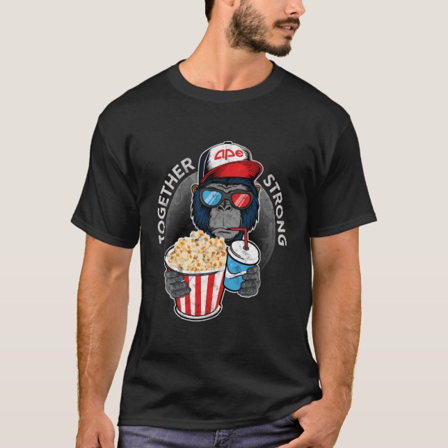 Apor tillsammans Stark Amc Kort Squeeze T Shirt (Framsida)