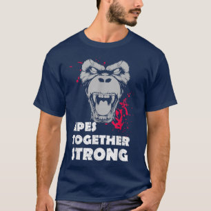 Apor tillsammans Stark Graphicfor Ape fläkt T Shirt