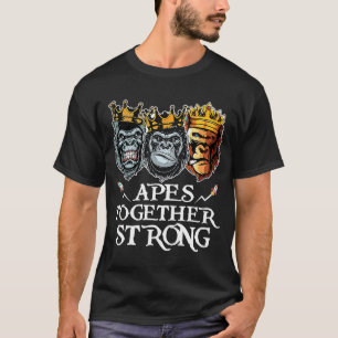 Apor tillsammans Stark Krig Lagrar Strong Graphic T Shirt