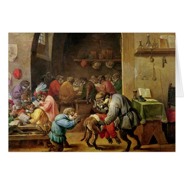 Aporna på skolar hälsningskort (Framsidan Horizontal)