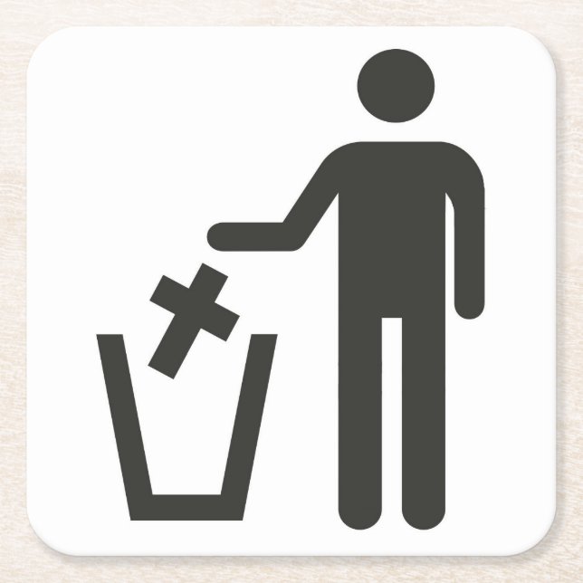 Apostasi Underlägg Papper Kvadrat (Framsidan)