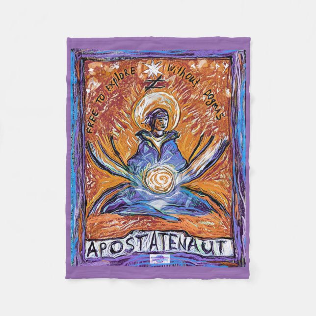 Apostatenaut - utforska utan dogmer fleecefilt (Framsidan)