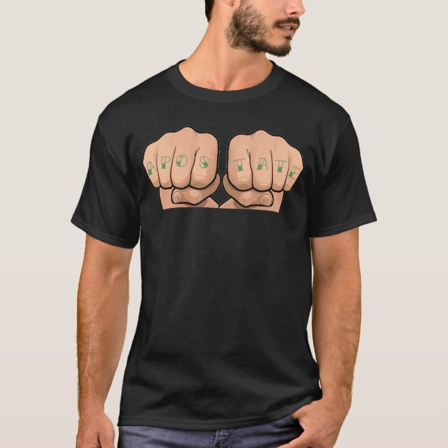 Apostatetatuering Tee Shirt (Framsida)