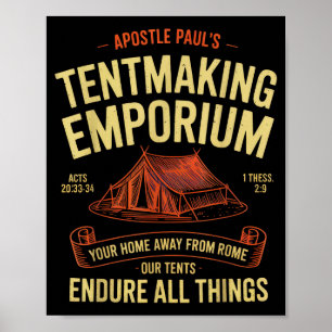 Apostel Paulus Tältmakar Emporium Kristna Campi Poster