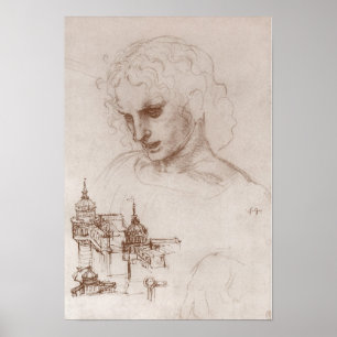 Aposteln Jacobus Sforza Castle, Leonardo da Vinci Poster