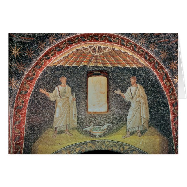 Apostlar 5th århundrade (mosaiken) hälsningskort (Framsidan Horizontal)