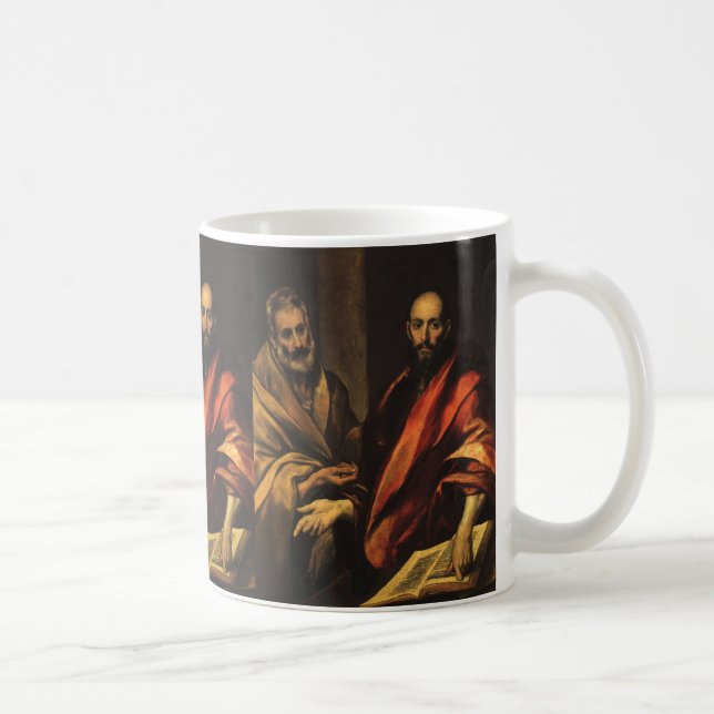 Apostlarna Petrus och Paulus av El Greco Kaffemugg (Höger)