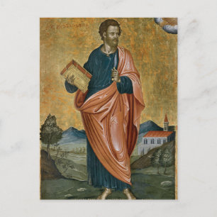 Apostle Bartholomew av Emmanuel Tzanes Vykort