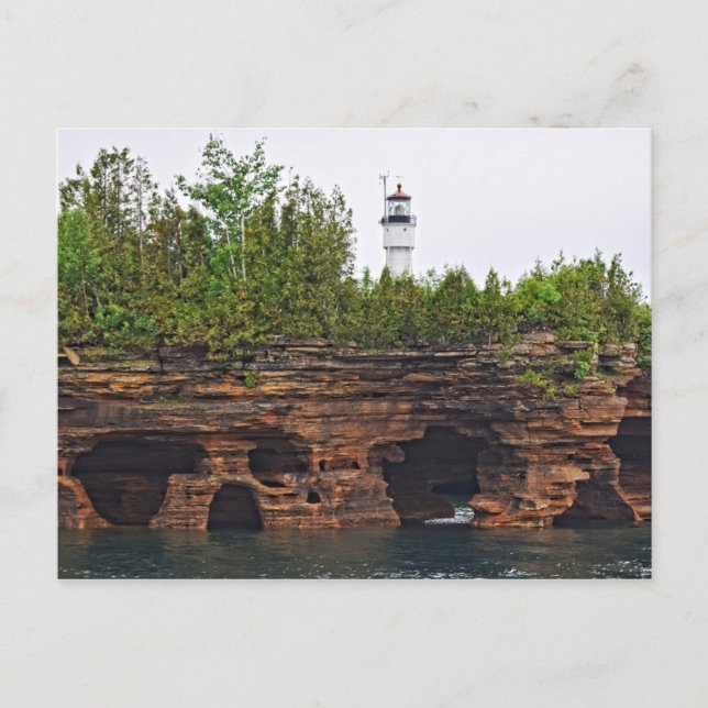 Apostle Islands - Djävulen fyr Vykort (Framsida)