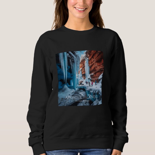 Apostle Islands Ice Caves Wisconsin T Shirt (Framsida)