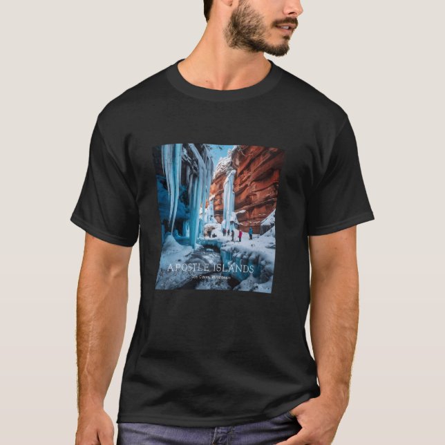 Apostle Islands Ice Caves Wisconsin T Shirt (Framsida)
