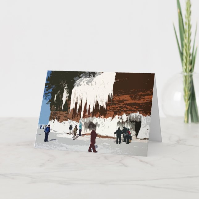 Apostle Islands National Lakeshore ICE CAVES Kort (Framsida)