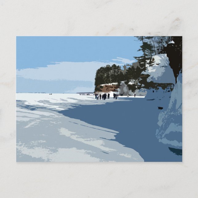 Apostle Islands National Lakeshore ICE CAVES Vykort (Framsida)