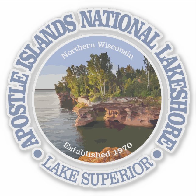 Apostle Islands National Lakeshore Klistermärken (Framsida)