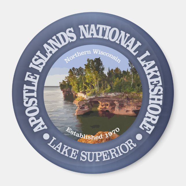 Apostle Islands National Lakeshore Magnet (Framsidan)