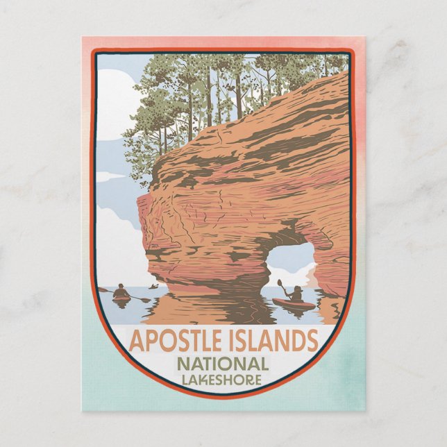 Apostle Islands National Lakeshore Vykort (Framsida)