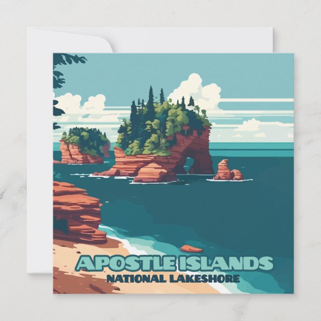 Apostle Islands National Lakeshore Wisconsin Retro (Framsida)