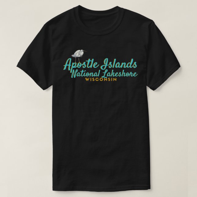 Apostle Islands National Lakeshore Wisconsin T Shirt (Design framsida)