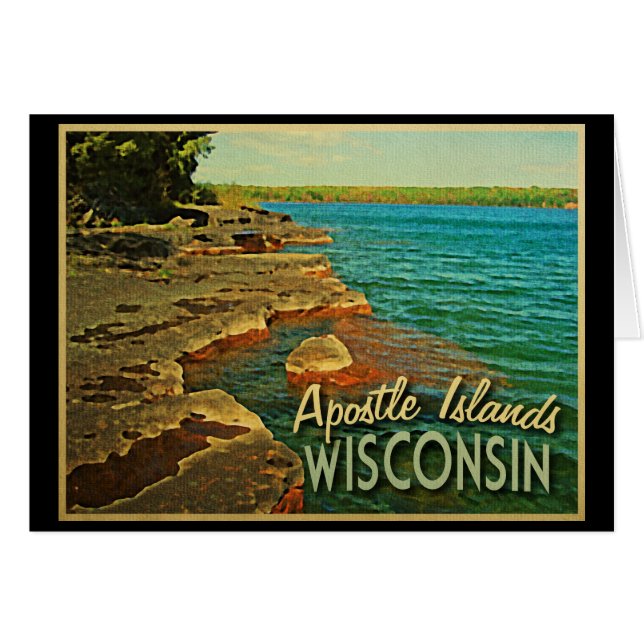 Apostle Islands Wisconsin Hälsningskort (Framsidan Horizontal)