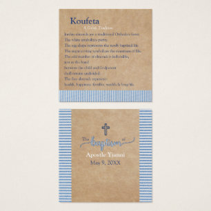 Apostle Koufeta Card Fyrkantigt Visitkort