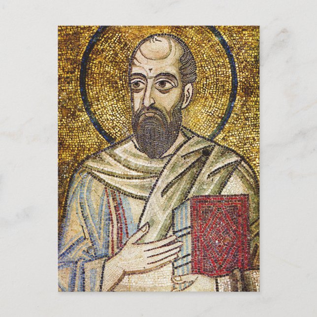 Apostle Paul Byzantine Mosaic Icon Vykort (Framsida)
