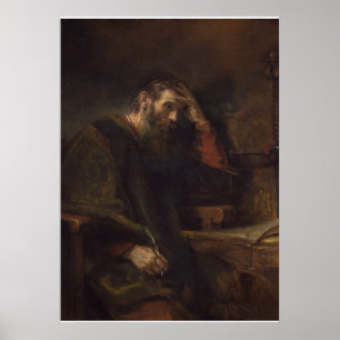 Apostle Paul, c.1657 (olja på arbetsyta) Poster