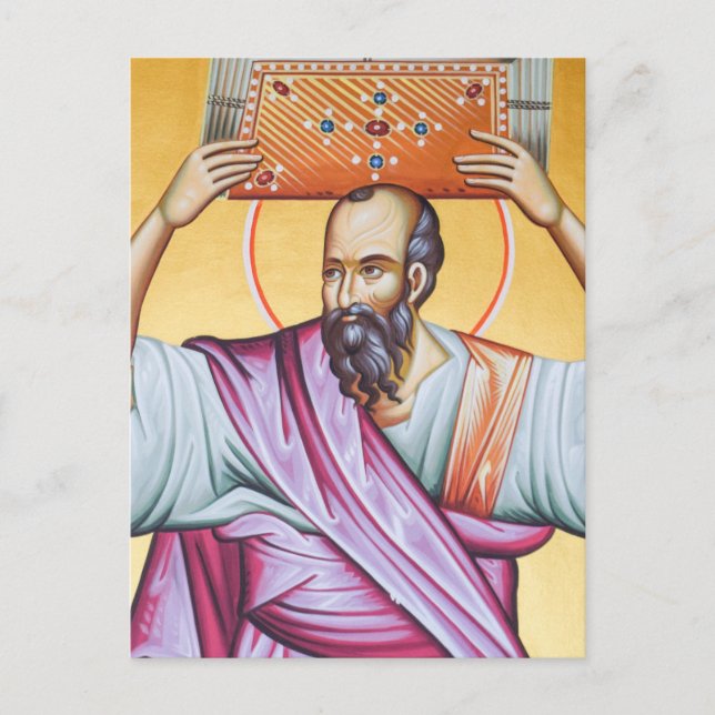 Apostle Paul Orthodox Christian Icon Vykort (Framsida)