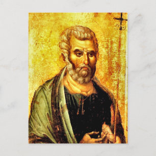 Apostle Peter Icon Orthodox Christian Vykort