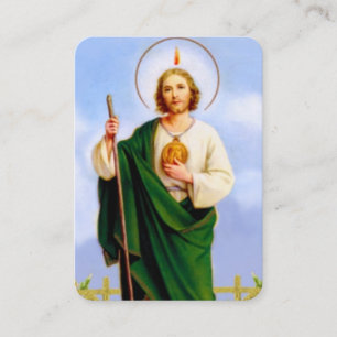 Apostle St Jude Thaddeus Prayer-kortet Visitkort