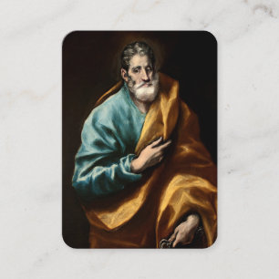 Apostle St Peter Prayer-kortet Visitkort