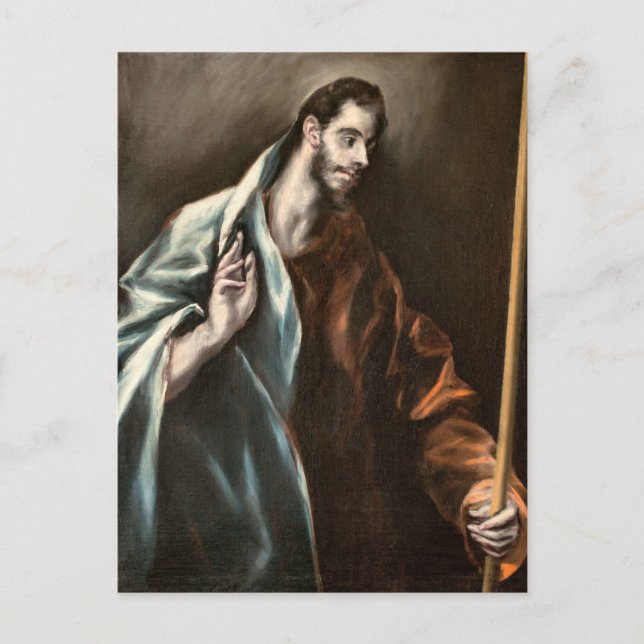 Apostle St. Thomas by El Greco Vykort (Framsida)