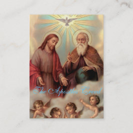 Apostles besättning - bönekort (platt) visitkort