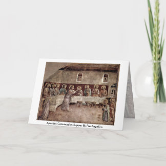 Apostles Communion Suppleant av Fra Angelico Kort