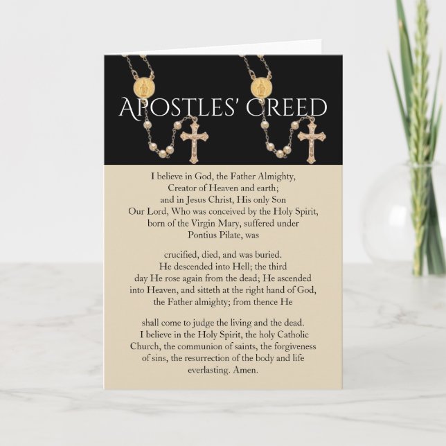APOSTLES' CREED KORT (Framsida)