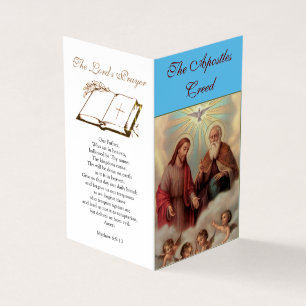 Apostles Creed - Prayer Card Visitkort