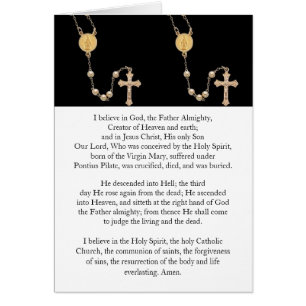 "Apostles Creed" Prayer Hälsningskort