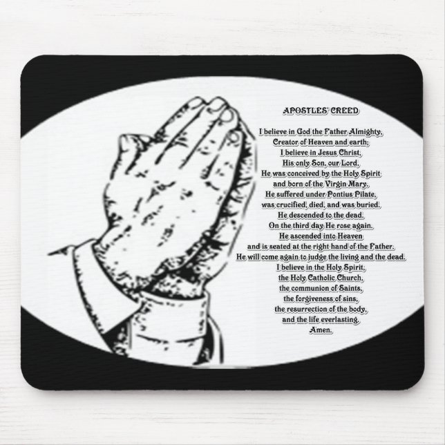 Apostles creed prayer musmatta (Framsidan)