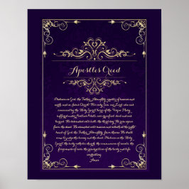 Apostles katolska bön Poster