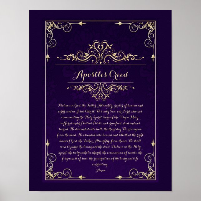 Apostles katolska bön Poster (Framsidan)