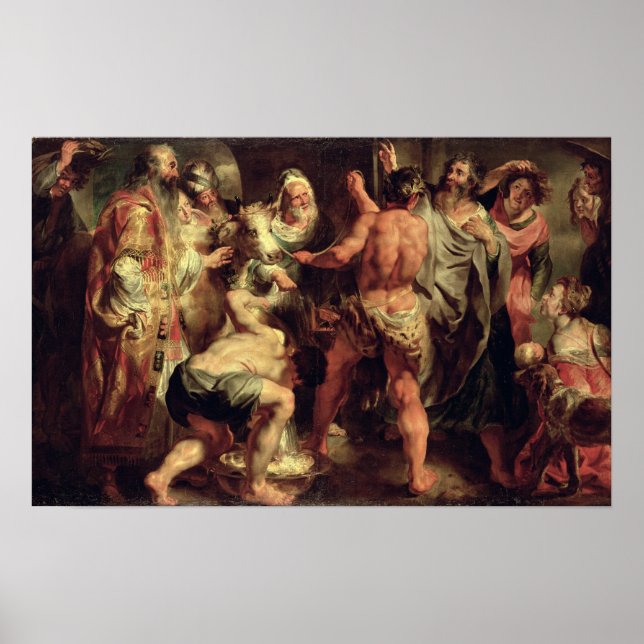 Apostles, St. Paul och St. Barnabas i Lystra Poster (Framsidan)