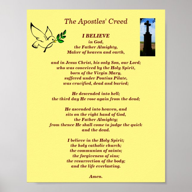 Apostles troende poster (Framsidan)