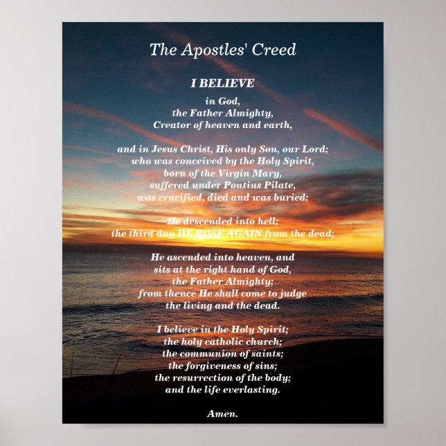 Apostles troende poster (Framsidan)