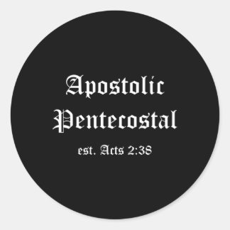 Apostolisk pentecostal Christians Religions Acts 2 Runt Klistermärke