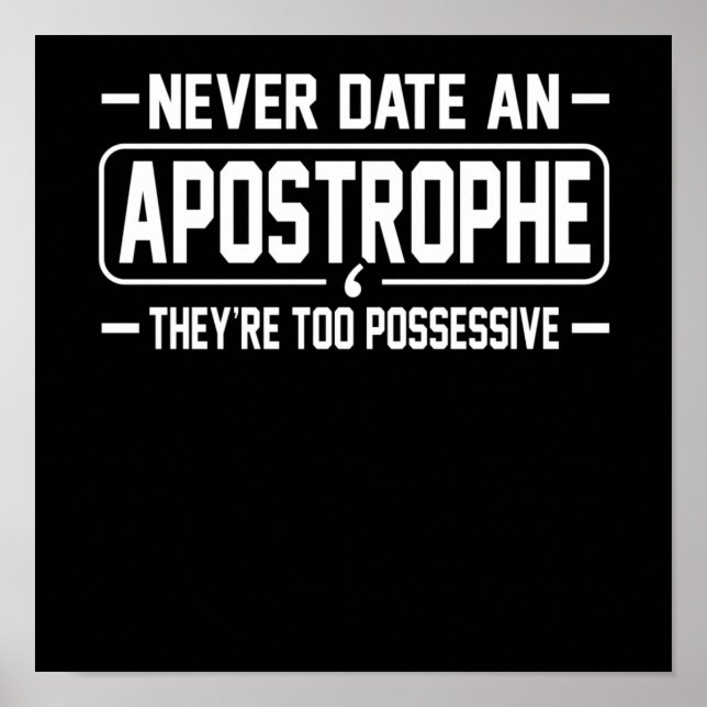 Apostrof English Language Teacher Student Poster (Framsidan)