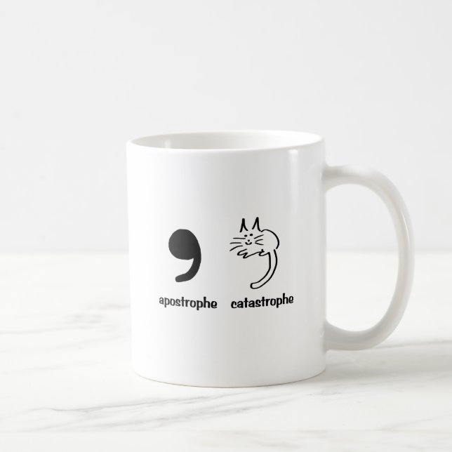 apostrofkatastrof kaffemugg (Höger)